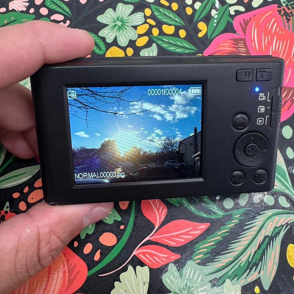 Pocket Digital Camera 44.0MP 16X Zoom Compact Point and Shoot Black with Box